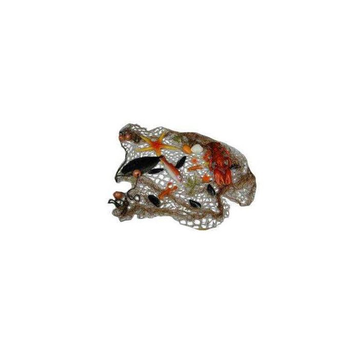 Decoratie visnet met 13 zeedieren Decoratie visnet met 13 zeedieren