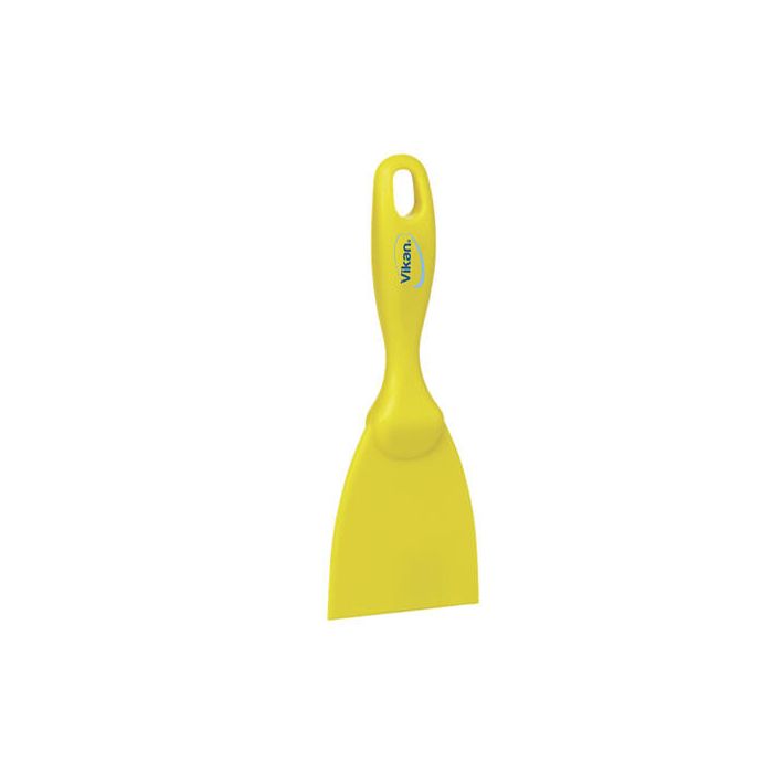 Gele Vikan Hygiene Handschraper Recht 75mm metal & x-ray detecteerbaar
