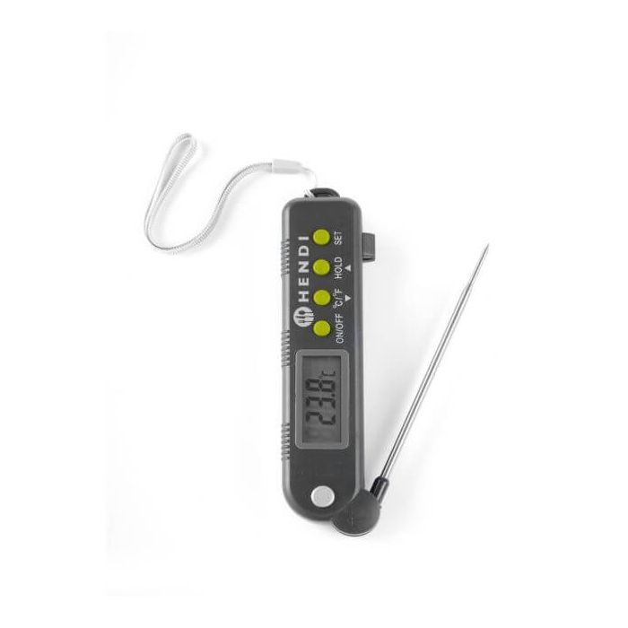 Thermometer met inklapbare sonde
