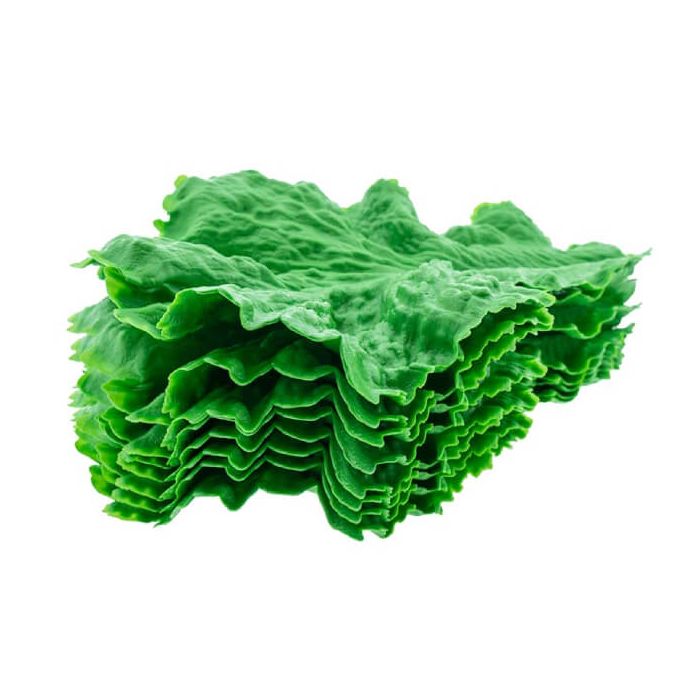 Decoratiegroen sla. Verpakt in een doos met 16 stuks.
Decoratiegroen sla. Verpakt in een doos met 16 stuks.