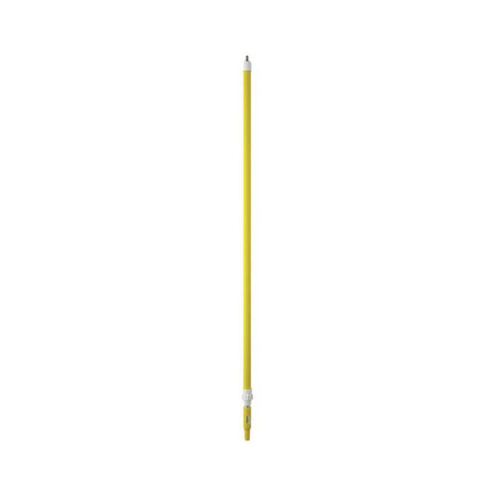 Vikan Hygiene aluminium telescoopsteel met waterdoorvoer 1600-2780mm Ø32mm geel