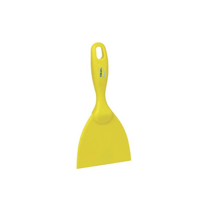 Gele Vikan Hygiene Handschraper Recht 102mm metal & x-ray detecteerbaar
